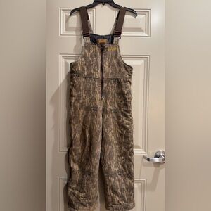 Mossy oak camo bibs.